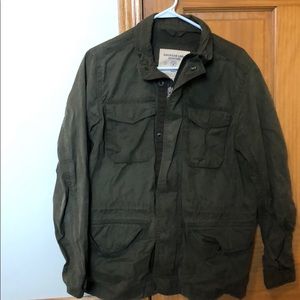 American Eagle Men’s Green Military Jacket Small